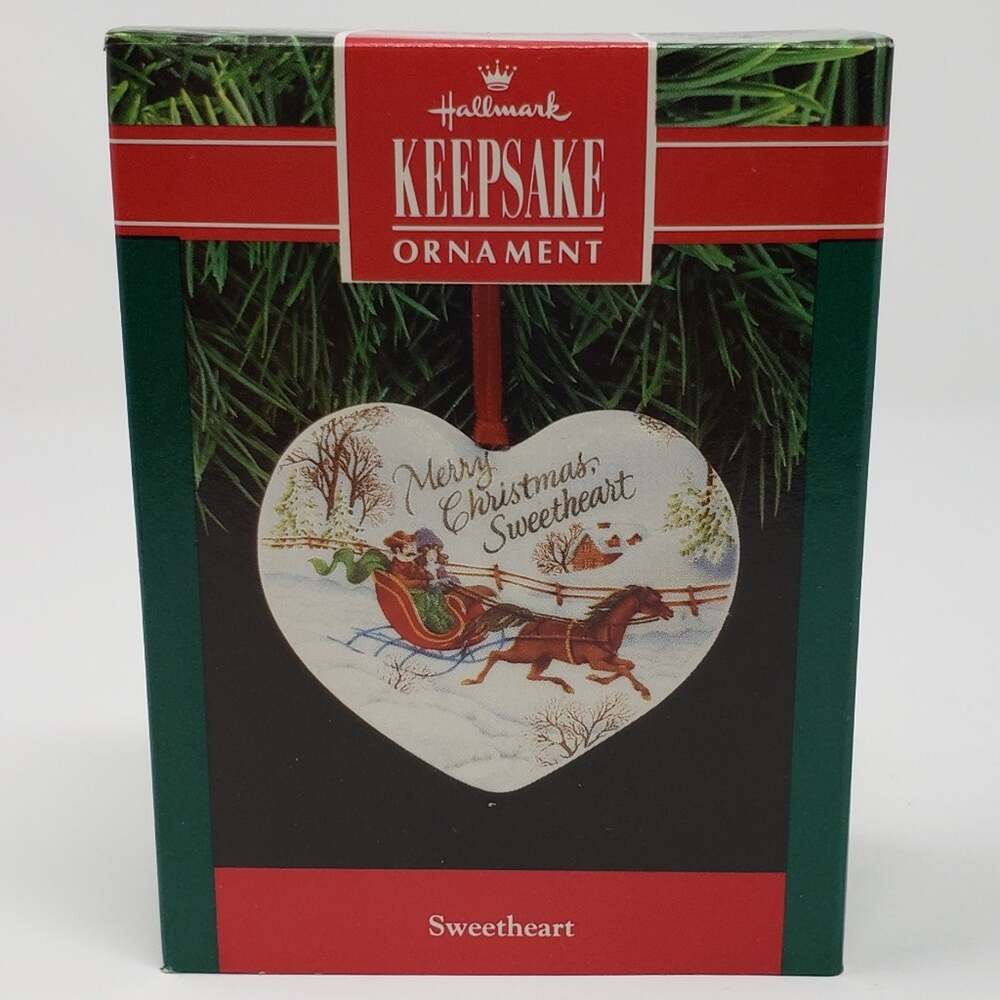 Hallmark 1991 Sweetheart Handcrafted Keepsake Holiday Christmas Ornament